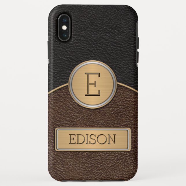 Capa Para iPhone, Case-Mate Modelo executivo do nome do monograma (Verso)