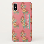 Capa Para iPhone Da Case-Mate Modern Boho Floral Rosa<br><div class="desc">Modern Boho Floral Cor-de-rosa Personalize o iPhone e o iPad case , Samsung Capas , Galaxy S8 Capas ,  Mousepad , Desk Mat</div>