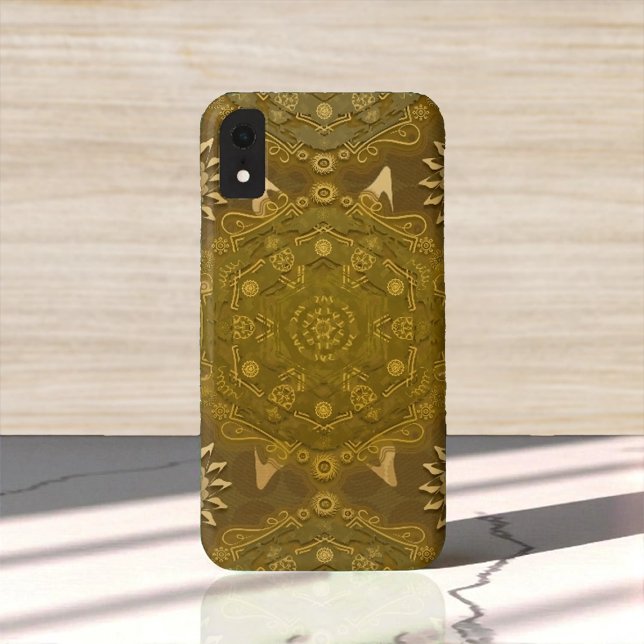 Capa Para iPhone, Case-Mate Modern Hexa Ouro Ursidae (Criador carregado)