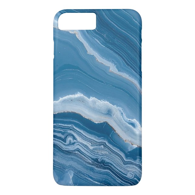 Capa Para iPhone, Case-Mate Modern Stone Dusty Blue Marble (Verso)