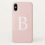 Capa Para iPhone Da Case-Mate Moderno cora o monograma corajoso cor-de-rosa da<br><div class="desc">Moderno coram as capas de iphone corajosas cor-de-rosa | do monograma da tipografia adicionam sua própria inicial monogrammed a estas capas de iphone customizáveis. Caracterizam a tipografia corajosa branca com um fundo do rosa da cora. Estas capas de iphone modernas serão perfeitas como um presente personalizado. Outras cores estão disponíveis....</div>