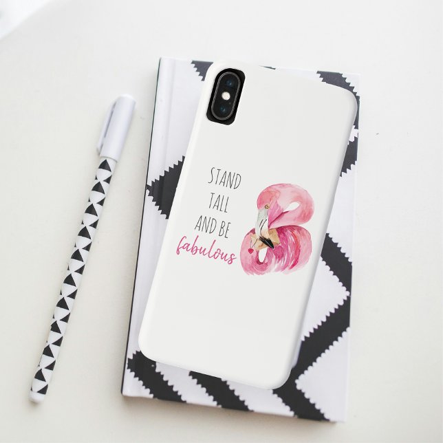 Capa Para iPhone, Case-Mate Moderno Exótico Altura E Fabuloso Flamingo BE (Criador carregado)