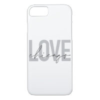 Moderno, legal, simples, mínimo, design Love Chica