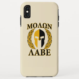 Capa Para iPhone Da Case-Mate Molon Labe Spartan Helmet Laurels Beige