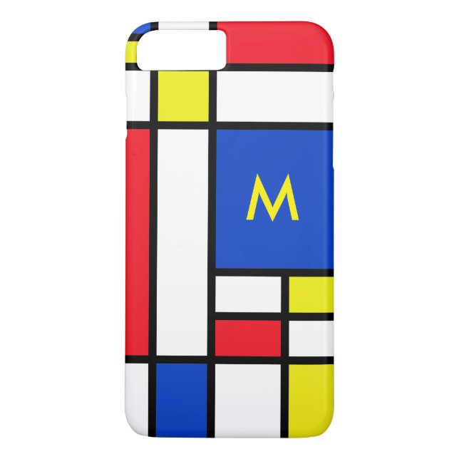 Capa Para iPhone, Case-Mate Mondrian inspirou a arte abstracta do design (Verso)