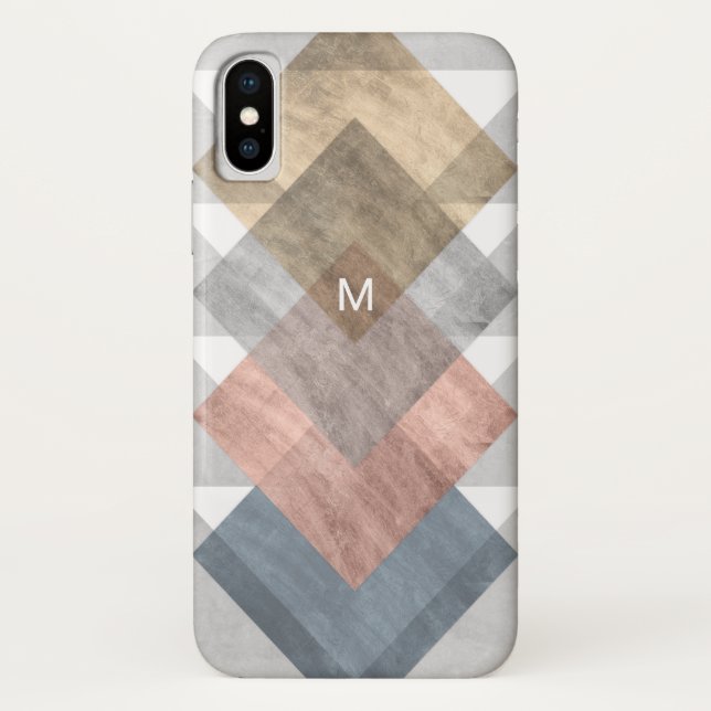 Capa Para iPhone, Case-Mate Monograma | Alinhamento por Diamante I (Verso)