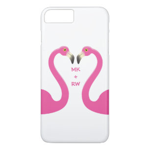 Capa Para iPhone Da Case-Mate Monograma Beijando Flamingos iPhone 7 Plus Branco
