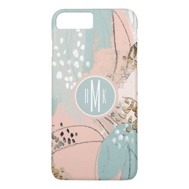 Capa Para iPhone, Case-Mate Monograma | Blush e Dourado I (Verso)