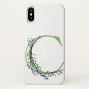 Capa Para iPhone Da Case-Mate Monograma C Lavanda Eucalipto