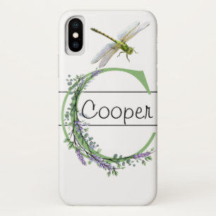Capa Para iPhone Da Case-Mate Monograma C Lavanda Eucalipto com Dragonfly