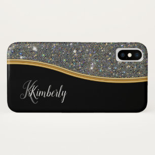 Capa Para iPhone Da Case-Mate Monograma chamativo Bling das senhoras