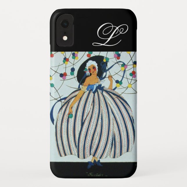 Capa Para iPhone, Case-Mate MONOGRAMA DA GAROTA JOVENS/Moda de beleza (Verso)