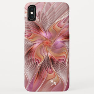 Capa Para iPhone Da Case-Mate Monograma de Arte Fratural Colorida da Borboleta a