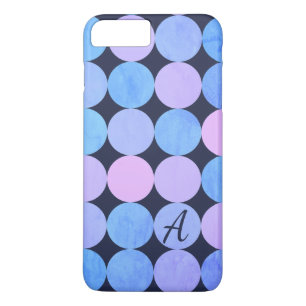 Capa Para iPhone Da Case-Mate Monograma de Círculos Rosa e Púrpura Azul