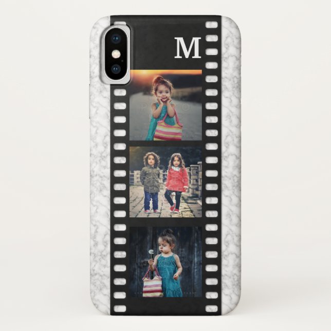 Capa Para iPhone, Case-Mate Monograma de Colagem de Fotos da Família | Fita-De (Verso)