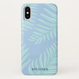 Capa Para iPhone Da Case-Mate monograma de folhagem pastel tropical