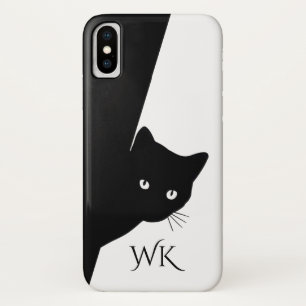 Capa Para iPhone Da Case-Mate Monograma de Gatos Pretos