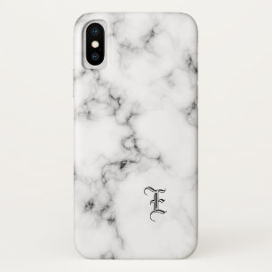 Capa Para iPhone X Monograma de mármore
