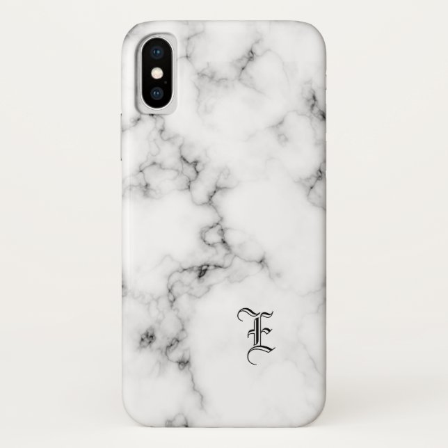 Capa Para iPhone, Case-Mate Monograma de mármore (Verso)