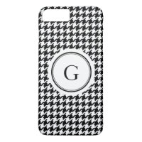 Monograma de padrão-som branco preto-tenda