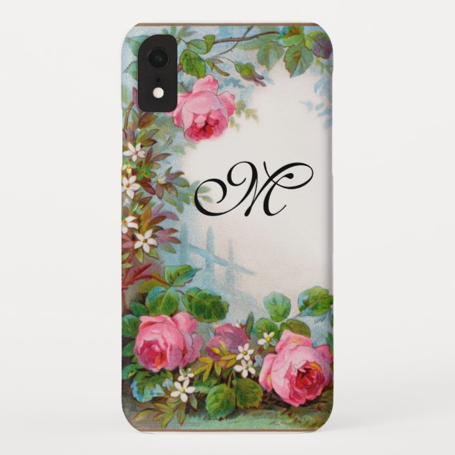 Capa Para iPhone, Case-Mate MONOGRAMA DE rosas E JASMINAS (Verso)