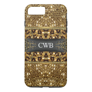 Capa iPhone 8 Plus/7 Plus Monograma do leopardo de Digloos mais
