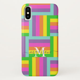 Capa Para iPhone Da Case-Mate Monograma do Nome do Script do Abstrato do Arco-