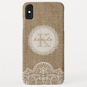 Capa Para iPhone Da Case-Mate Monograma do padrão de vestígios de colmeia russ