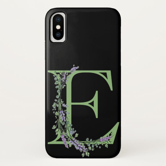 Capa Para iPhone, Case-Mate Monograma E Lavanda Eucalipto (Verso)