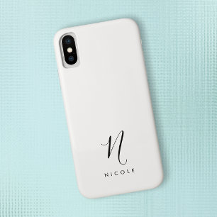 Capa Para iPhone Da Case-Mate Monograma Elegante Preto e Branco