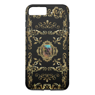 Capa iPhone 8 Plus/7 Plus Monograma Elegante revestido