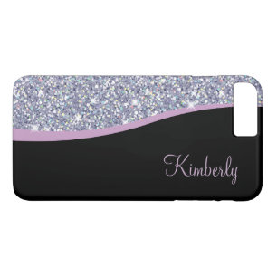 Capa iPhone 8 Plus/7 Plus Monograma feminino Bling