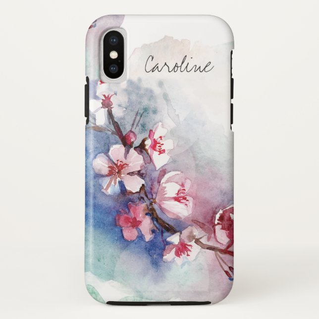 Capa Para iPhone, Case-Mate Monograma Floral Sakura Cerejeira (Verso)