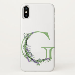 Capa Para iPhone Da Case-Mate Monograma G Lavanda Eucalipto
