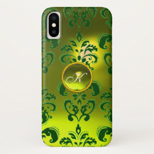 CAPA PARA iPhone DA Case-Mate MONOGRAMA GEMSTONE AMARELO VERDE
