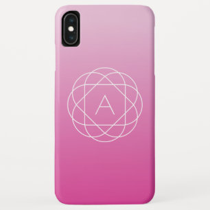 Capa Para iPhone Da Case-Mate Monograma Geométrico Floral Tons de Rosa Ombre
