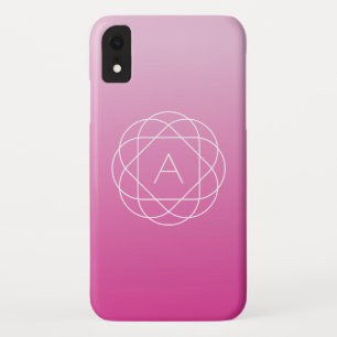Capa Para iPhone Da Case-Mate Monograma Geométrico Floral Tons de Rosa Ombre
