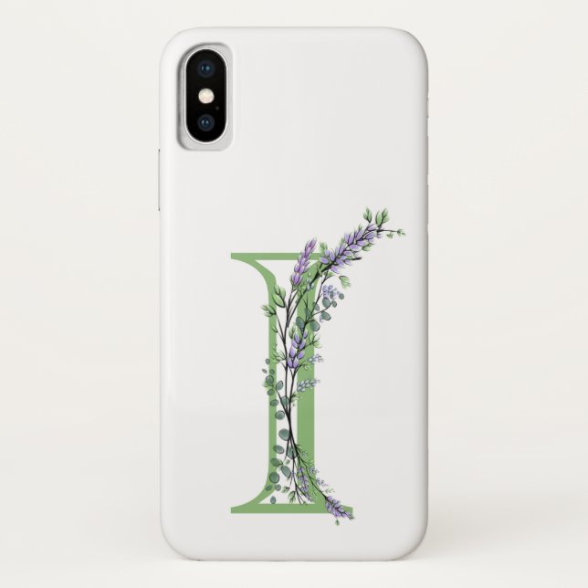 Capa Para iPhone, Case-Mate Monograma I Lavanda Eucalipto (Verso)
