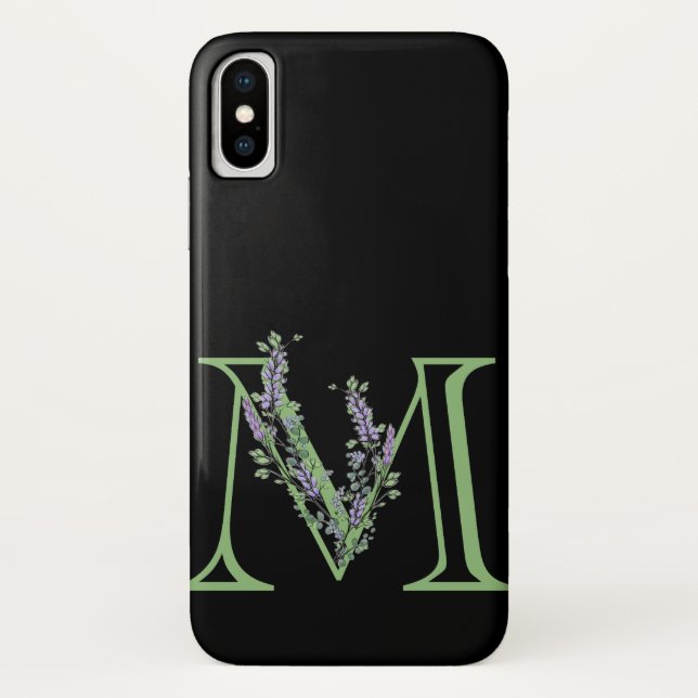 Capa Para iPhone, Case-Mate Monograma M Lavanda Eucalipto (Verso)
