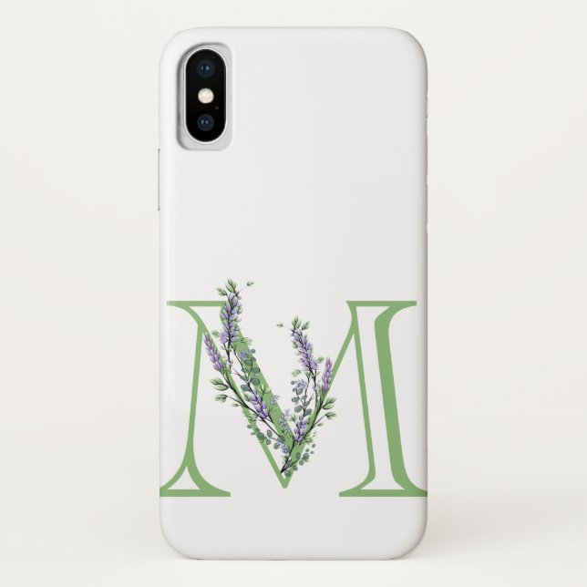 Capa Para iPhone, Case-Mate Monograma M Lavanda Eucalyptus (Verso)