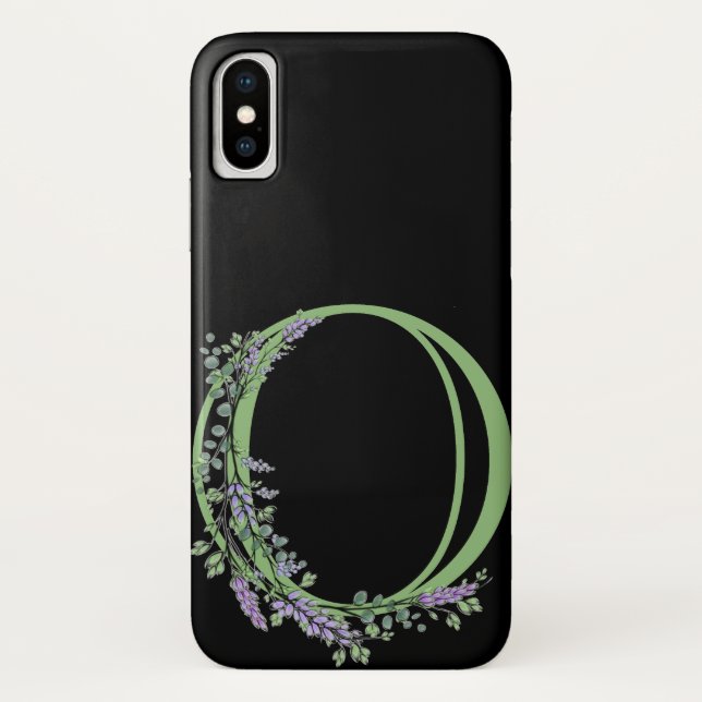 Capa Para iPhone, Case-Mate Monograma O Lavanda Eucalipto (Verso)