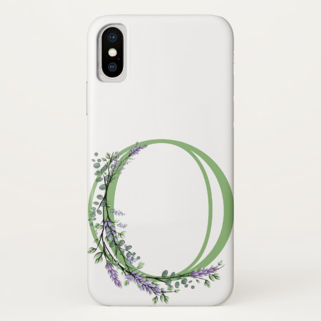 Capa Para iPhone, Case-Mate Monograma O Lavanda Eucalyptus (Verso)