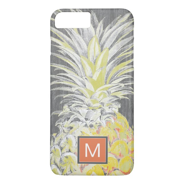 Capa Para iPhone, Case-Mate Monograma | Pinanás amarelo tropical (Verso)