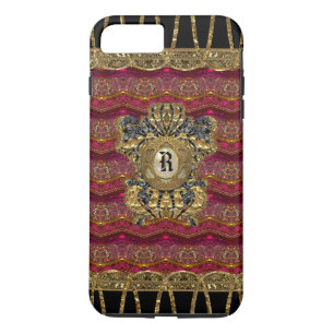 Capa Para iPhone Da Case-Mate Monograma positivo do beco 7 femininos cor-de-rosa
