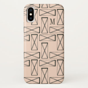 Capa Para iPhone Da Case-Mate Monograma   Retângulo geométrico X Design
