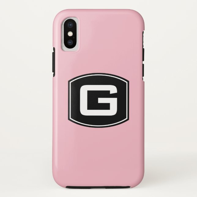 Capa Para iPhone, Case-Mate Monograma Rosa (Verso)