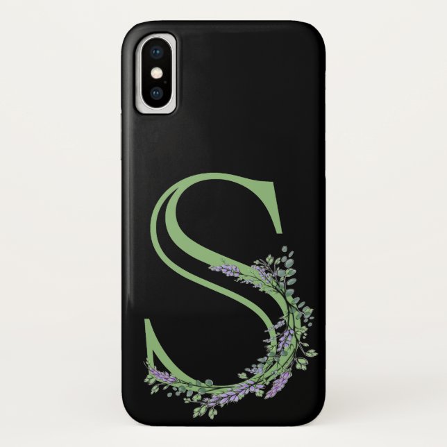 Capa Para iPhone, Case-Mate Monograma S Lavanda Eucalipto (Verso)