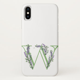 Capa Para iPhone Da Case-Mate Monograma W Lavanda Eucalipto