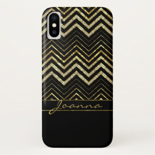 Capa Para iPhone Da Case-Mate Monogramas Dourados E Diamantes Chevron