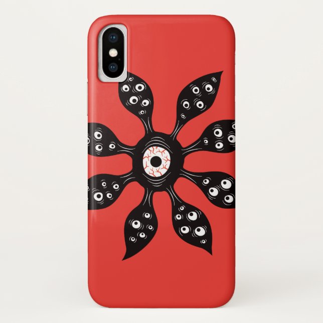 Capa Para iPhone, Case-Mate Monstro assustador do olho de Witchy no vermelho (Verso)